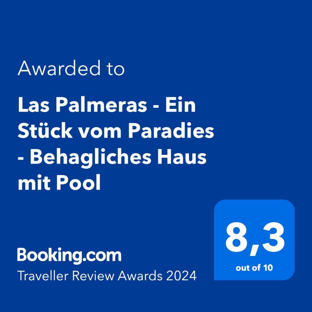 Las Palmeras - Ein Stueck Vom Paradies - Behagliches Haus Mit Pool Algodonales Luaran gambar